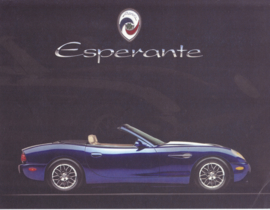 Panoz Esperante Convertible leaflet, 2 pages, 2004, English language (USA)