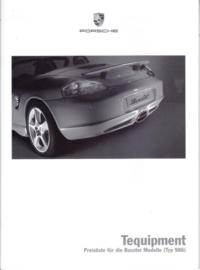 Boxster 986 Tequipment pricelist, 32 pages, 06/2005, German %