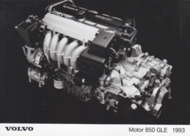 Volvo 850 GLE engine [5 cylinder], press photo, 1993
