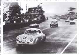 356 pre-A racer at Le Mans 1951, DIN A6 size postcard, issued about 2016