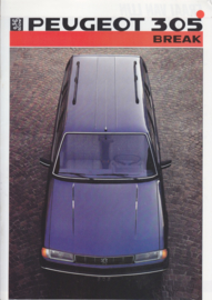305 Break brochure, 16 pages, A4-size, 1986, Dutch language
