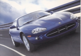 XK8 Sports Car,  large postcard, 16 x 11 cm, Geneva motorshow 1996