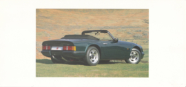 V8 S Convertible brochure, 4 pages + specs., English language, about 1990 *