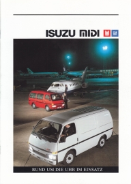Midi Van brochure, 12 pages + specs. + pricelist + colours, German language, 1989