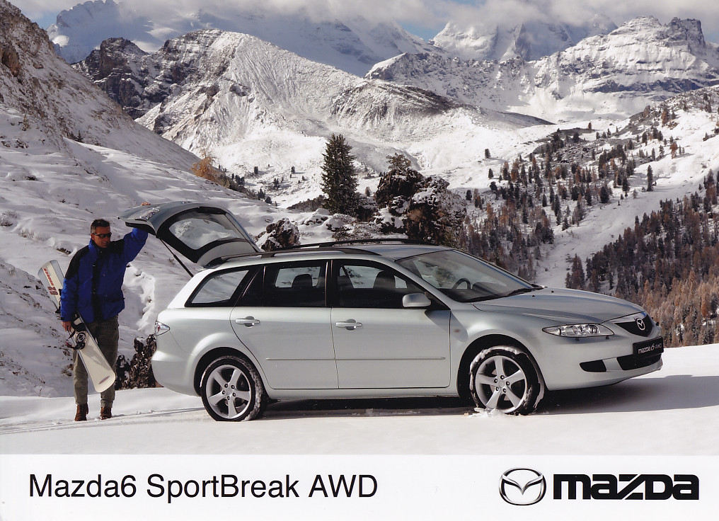 Mazda 6 Sportbreak AWD, press photo, Dutch, 2003