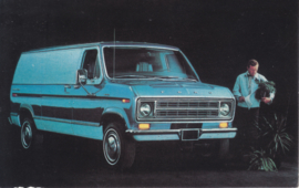 Econoline Van E-350, US postcard, standard size, 1975