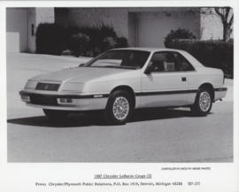 Chrysler LeBaron Coupe, large photo,  USA, 1987, # 87-27