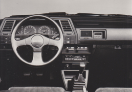 Nissan Sunny GTI 16 V Coupe dashboard, press photo, Switzerland, 3/1987