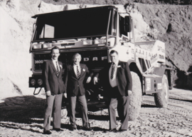 Daf 3600 Turbo-Twin Paris- Dakar truck, press photo, Dutch, 1986