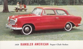 American Super Club Sedan, US postcard, standard size, 1959, # AM-59-7019A
