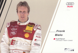 DTM racing driver Frank Biela, unsigned postcard 2004 season, German language