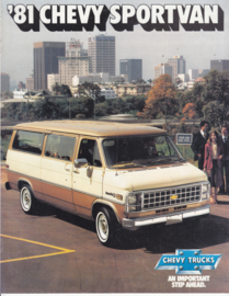 Chevy Sportvan, 8 pages, 07/1980, English language, USA