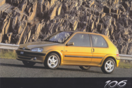 106 Hatchback postcard, A6-size, 1997, English language