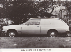Opel Rekord 2100 D Delivery Van, press photo, Germany, 1976