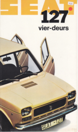127 4-Door brochure, 4 pages, Dutch language, 1974
