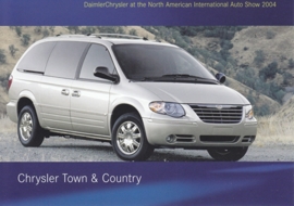 Chrysler Town & Country, A6-size postcard, NAIAS 2004