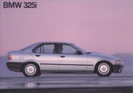 325i Sedan postcard, A6-size, English language, 1991, USA