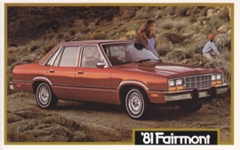 Fairmont Futura, US postcard, standard size, 1981