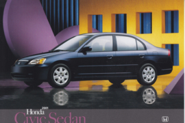 Civic Sedan, US postcard, continental size, 2001, # ZO2115