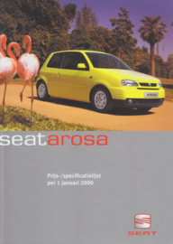 Arosa specs & prices folder, 6 pages, Dutch language, 1/2000