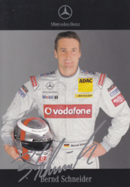 Bernd Schneider - DTM 2006 - auto gram postcard, German