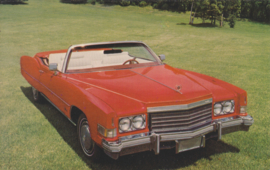 Fleetwood Eldorado Convertible, US postcard, standard size, 1974