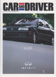 G20 Sedan roadtest reprint, 8 pages, English language, 11/1990, USA