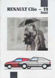 Clio & 19 Vans brochure, 8 pages, 9/1991, Dutch language