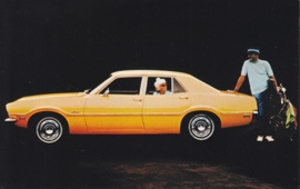 Maverick 4-Door Sedan, US postcard, standard size, 1971