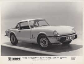 Triumph Spitfire Mk IV Convertible, press photo, UK, 2/1973, # 227935