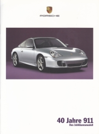 911 Jubilee model 40 years brochure + pricelist,12 + 6 pages, 05/2003, German