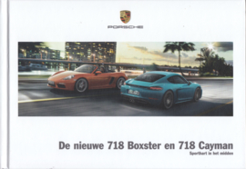 718 Boxster & Cayman brochure,  152 pages, 04/2016, hard covers, Dutch language