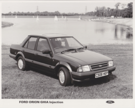 Ford Orion Ghia Injection, large press photo, UK, 10/1985