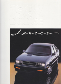 Lancer Sedan brochure, 16 large pages, 1987, English language, USA