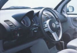 Lupo 3 litre TDI postcard,  A6-size, German language, 1999