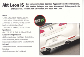 Leon II iS ABT Tuning postcard, DIN A6 size, German language