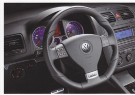 Golf GTI, 6 different attached A6-size postcards, Dutch, about 2006