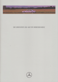 200-400 Limousines brochure. 60 pages, 10/1992, German language