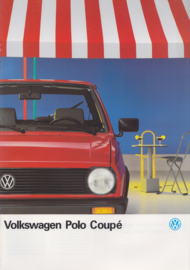 Polo Coupé brochure, A4-size, 20 pages, 01/1990, Dutch language