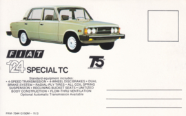 124 Special TC Sedan, standard size, US postcard (# 7544)