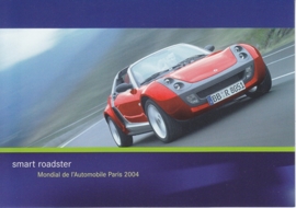 Smart Roadster, A6-size postcard, Paris 2004