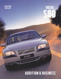 S80 Addition & Business brochure, 8 pages, 4/2001, Swedish language