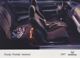 Honda Prelude interior, press photo, Dutch, 1997