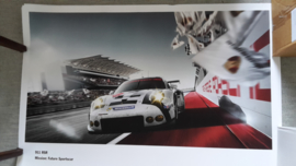 911 RSR sportscar large original factory poster, published 02/2015