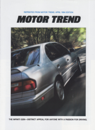 G20t Sedan roadtest reprint, 4 pages, English language, 4/1994, USA