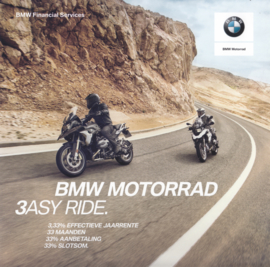 BMW 3ESY Ride leasing all models, sales brochure, 6 glossy pages, 1/2017, Dutch language