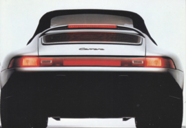 Genuine parts - 911 Carrera rear spoiler postcard,  DIN A6-size, issued mid 1990s