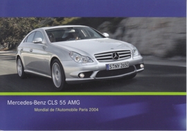 Mercedes-Benz CLS 55 AMG, A6-size postcard, Paris 2004