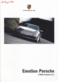 Emotion Porsche 2/2004 with 911 Carrera (997), 8 pages, 08/2004, German language