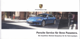 Panamera service brochure, 12 smaller pages, 03/2017, German language